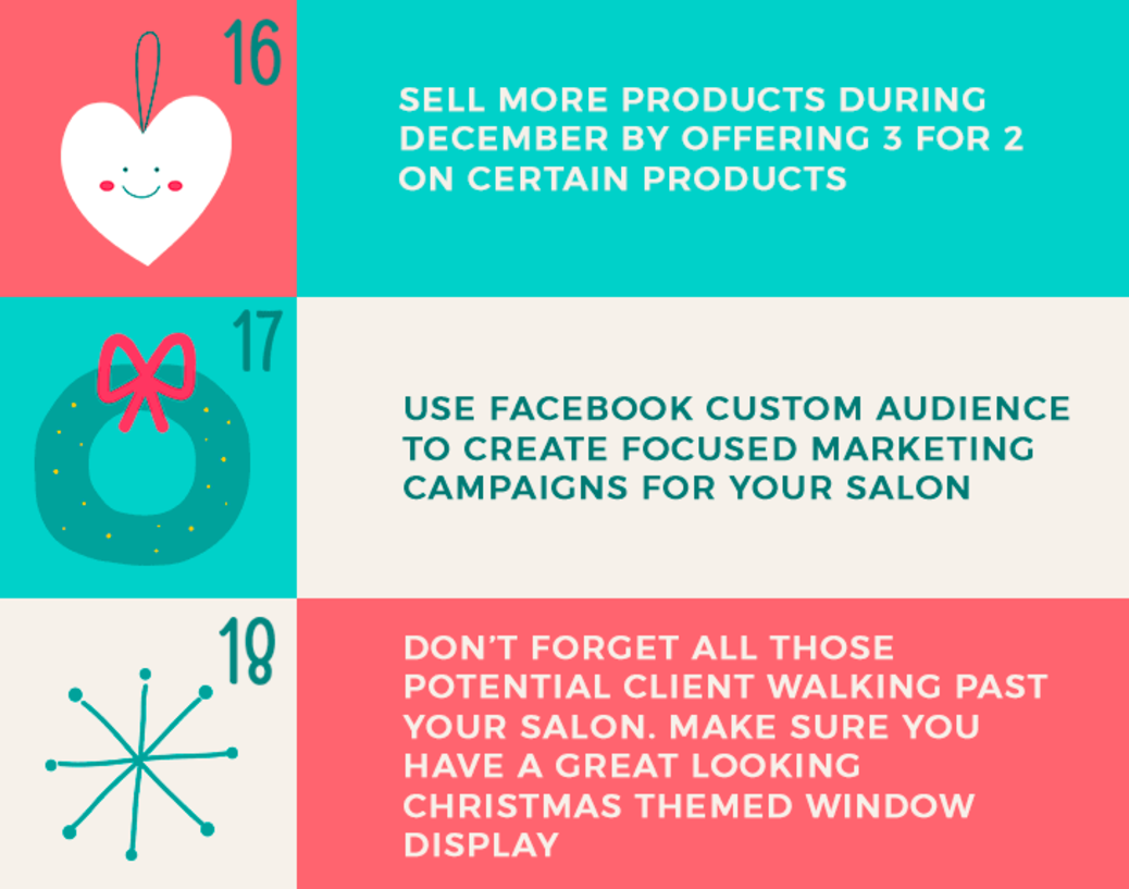 salon christmas promotion ideas